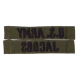 1960s Vietnamese-Made Subdued 'Jacobs' US Army / Name Tape Set