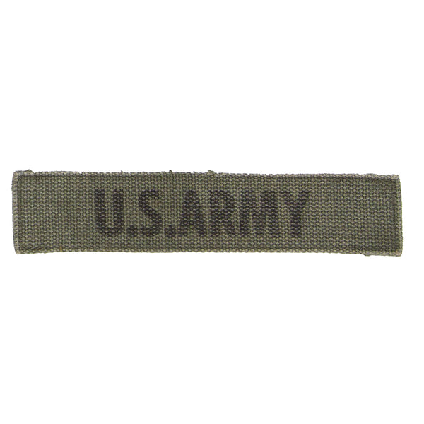 1960s US-Made Cotton Subdued Stamped US Army Branch Tape Patch