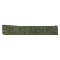 1960s US-Made Cotton Subdued Stamped US Army Branch Tape Patch