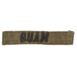 1960s Vietnamese-Made Subdued 'Quam' Name Tape Patch