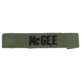 1960s US-Made Cotton Subdued 'McGee' Name Tape Patch