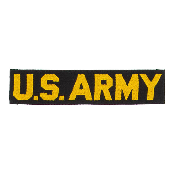 NOS 1960s US-Made Silk Gold-on-Black US Army Branch Tape Patch