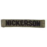 1960s Vietnamese-Made Subdued 'Nickerson' Name Tape Patch