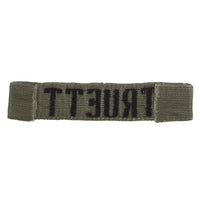 1960s US-Made Cotton Subdued 'Truett' Name Tape Patch