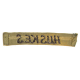 1960s Vietnamese-Made Subdued 'Huskes' Name Tape Patch