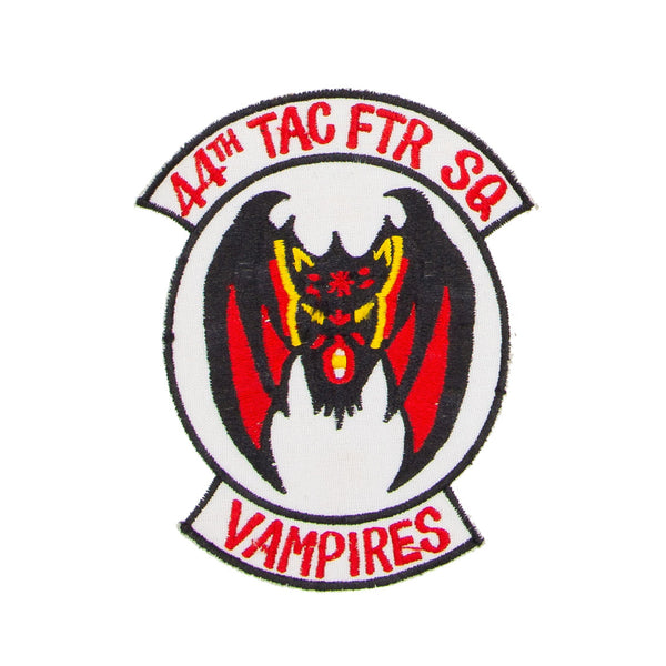 Original 1960s Vietnam Era USAF 44th TFS 'Vampires' Japan-Made Squadron Patch