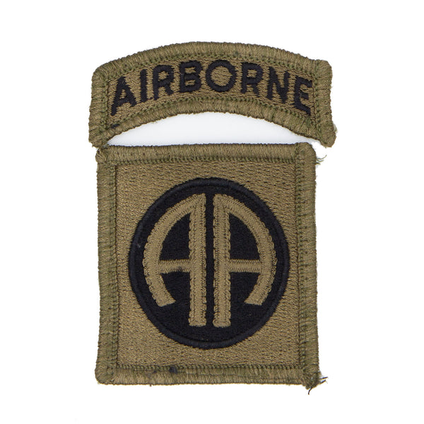 Original Post-Vietnam Era US-Made Subdued Merrowed Edge 82nd Airborne Division Patch
