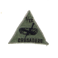 Original Korean-Made 1st Battalion, 72nd Armor Regiment 'Crusaders' Patch