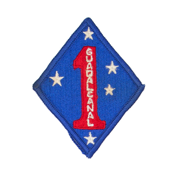 Post-Vietnam Era US-Made Full Colour Merrowed Edge 1st Marine Division Patch