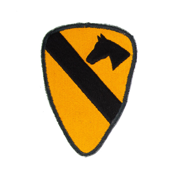 Original Vietnam Era US-Made Full Colour Cut Edge 1st Cavalry Division Patch