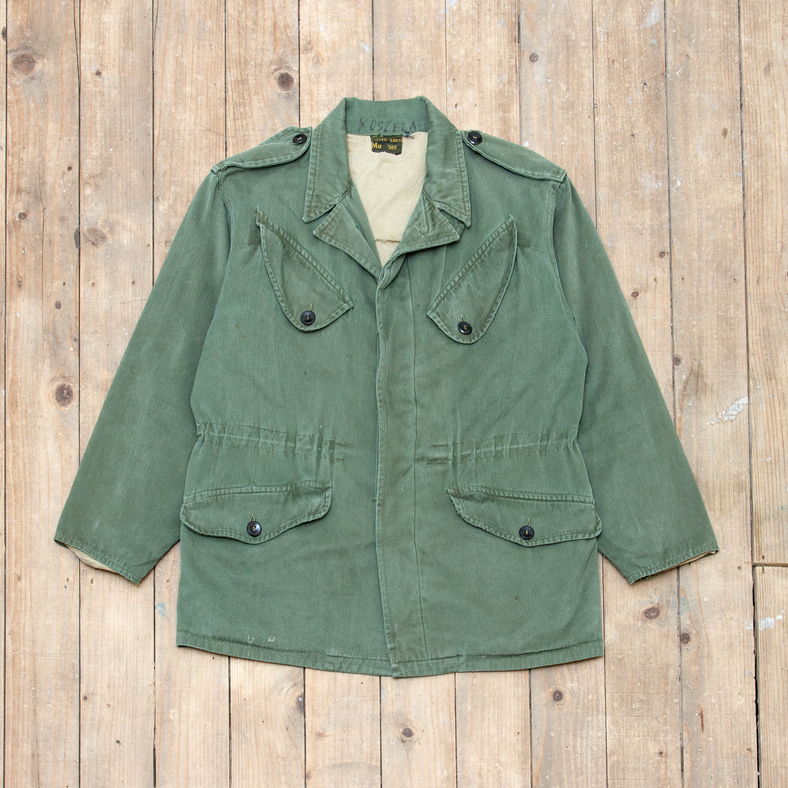 60s Dutch army IKEジャケット Rare Vintage 60's 1969 Norweigan/Dutch Army Green Ike Jacket