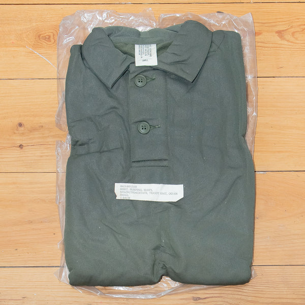 Mint NOS 60s Vietnam War Vintage Tricot Sleep Shirt - Small