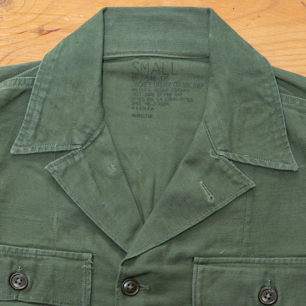 NOS 50s Vintage US Army 1st Pattern OG-107 Sateen Utility Shirt