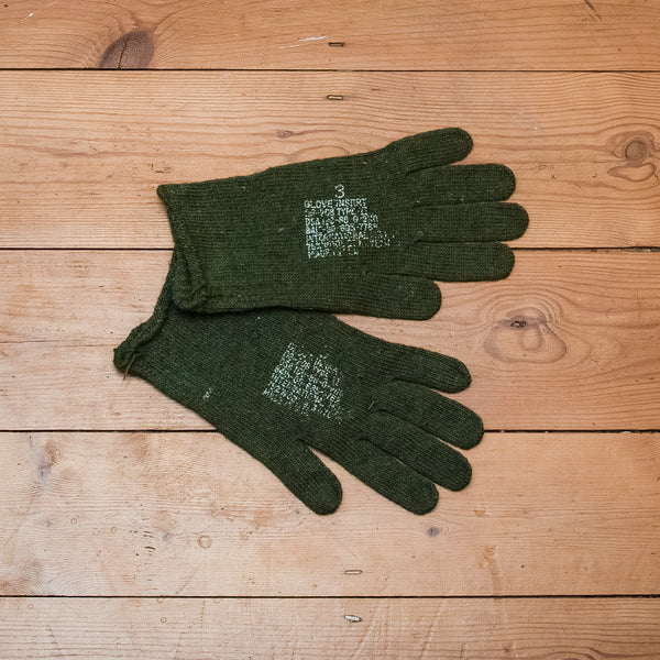 Original 1960s US Issue Wool Gloves - Medium