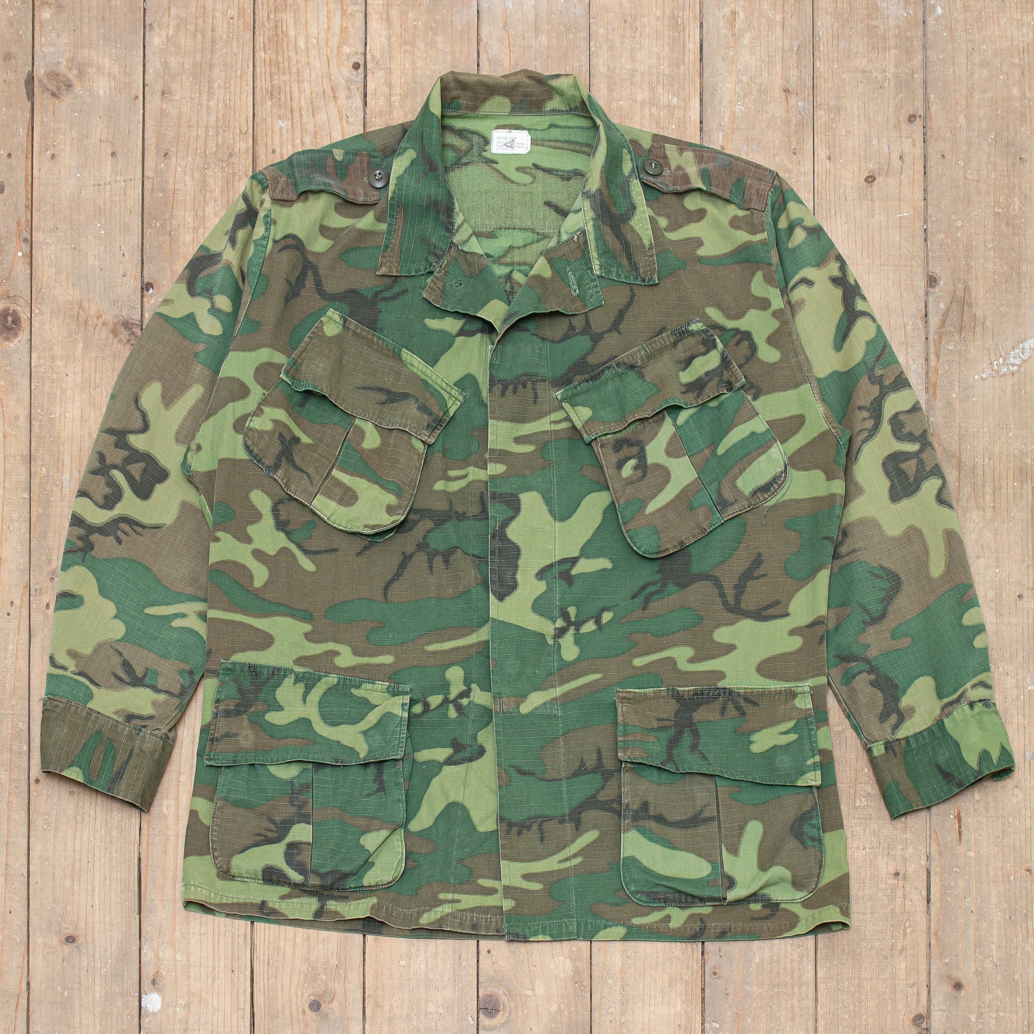 60s Vintage Modified ERDL Jungle Jacket - Large – Omega Militaria