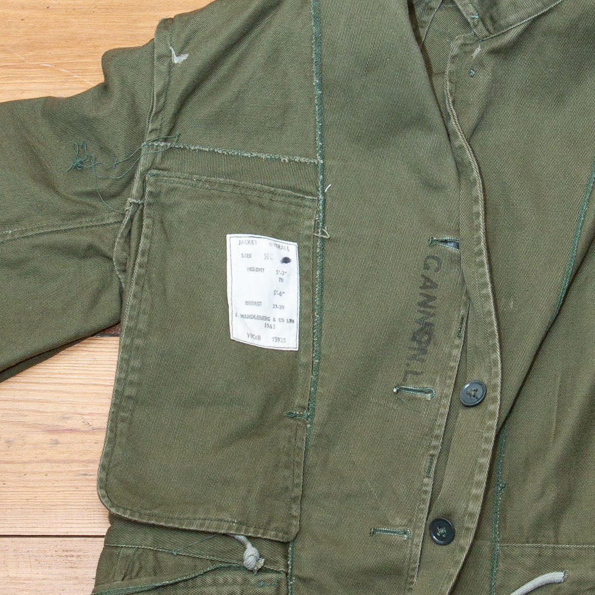 Rare 60s Vintage British Army Overall Jacket - Medium – Omega Militaria