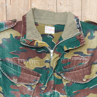70s Vintage Belgian Jigsaw Camo Para Smock - Large