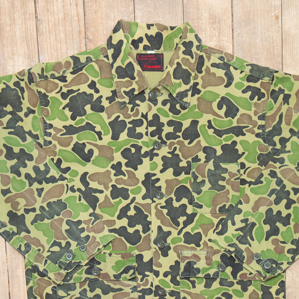 70s Vintage Ranger Duck Hunter Camo Shirt - Large – Omega Militaria