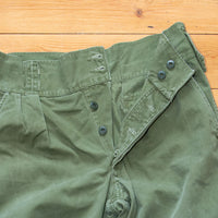 50s Vintage Canadian Army Jungle Bush Trousers - 32x29