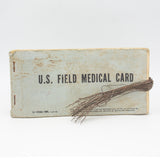 US Military Vietnam War Field Medical Card