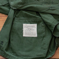 1967 Vietnam War Vintage US Army Poplin Tropical Combat Coat Jungle Jacket - Medium