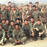 Original Vietnam War OD-Green Triangle Bandage (Neck Scarf / Head Band)